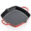 Cerise Le Creuset 30cm Cast Iron Deep Square Grill