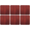 Red Denby Set Of 6 Coasters
