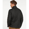 Black Barbour Mens Powell Quilted Jacket Lifestyle Rear