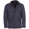 Navy Barbour Mens Powell Quilted Jacket