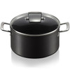Le Creuset Toughened Non-Stick Deep Casserole With Glass Lid 24cm