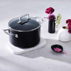 Le Creuset Toughened Non-Stick Deep Casserole With Glass Lid Lifestyle
