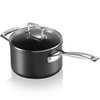 Le Creuset Toughened Non-Stick Saucepan With Glass Lid Angled