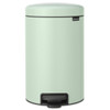 Jade Green Brabantia newIcon Pedal Bin 12 Litre Plastic Bucket