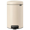 Soft Beige Brabantia newIcon Pedal Bin 12 Litre Plastic Bucket