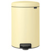 Mellow Yellow Brabantia newIcon Pedal Bin 20 Litre Plastic Bucket