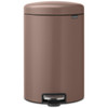Satin Taupe Brabantia newIcon Pedal Bin 20 Litre Plastic Bucket