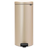 Metallic Gold Brabantia newIcon Pedal Bin 30 Litre Plastic Bucket
