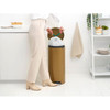Warm Brass Brabantia newIcon Pedal Bin 30 Litre Plastic Bucket
