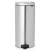 Matt Steel Fingerprint Proof Brabantia newIcon Pedal Bin 30 Litre Plastic Bucket