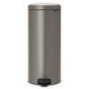 Platinum Brabantia newIcon Pedal Bin 30 Litre Plastic Bucket