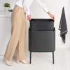 Confident Grey Brabantia Bo Touch Bin 36 Litre Lifestyle Inner Sleeve