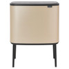 Metallic Gold Brabantia Bo Touch Bin 36 Litre