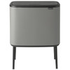 Mineral Concrete Grey Brabantia Bo Touch Bin 36 Litre