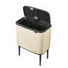 Soft Beige Brabantia Bo Touch Bin 3x11 Litre