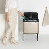 Metallic Gold Brabantia Bo Touch Bin 3x11 Litre