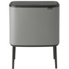 Mineral Concrete Grey Brabantia Bo Touch Bin 3x11 Litre