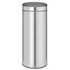 Matt Steel Fingerprint Proof Brabantia Touch Bin New 30 Litre