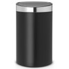 Matt Black With Matt Steel Fingerprint Proof Lid Brabantia Touch Bin 40 Litre