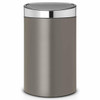 Platinum With Matt Steel Lid Brabantia Touch Bin 40 Litre