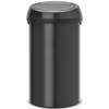Matt Black Brabantia Touch Bin 60 Litre