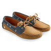 Tan & Navy Fairfax & Favor Womens Salcombe Deck Shoes