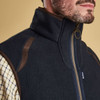 Navy Barbour Mens Langdale Gilet Collar