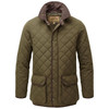 Dark Olive Schoffel Mens Barrowden Quilt Jacket