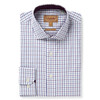 Purple Check Schoffel Mens Milton Tailored Shirt
