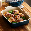 Le Creuset 19cm Stoneware Heritage Rectangular Dish Deep Teal