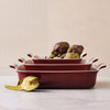 Le Creuset 26cm Stoneware Heritage Rectangular Dish Rhone