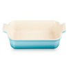 Le Creuset 26cm Stoneware Heritage Rectangular Dish Teal