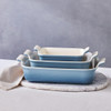 Le Creuset 32cm Stoneware Heritage Rectangular Dish Chambray