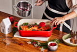 Le Creuset Sticky Cranberry & Juniper Glazed Salmon