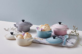 Le Creuset No Churn Chai Tea Ice Cream with Salted Peanuts