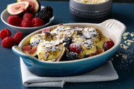 Le Creuset Grilled Fruit with Vanilla Mascarpone Custard