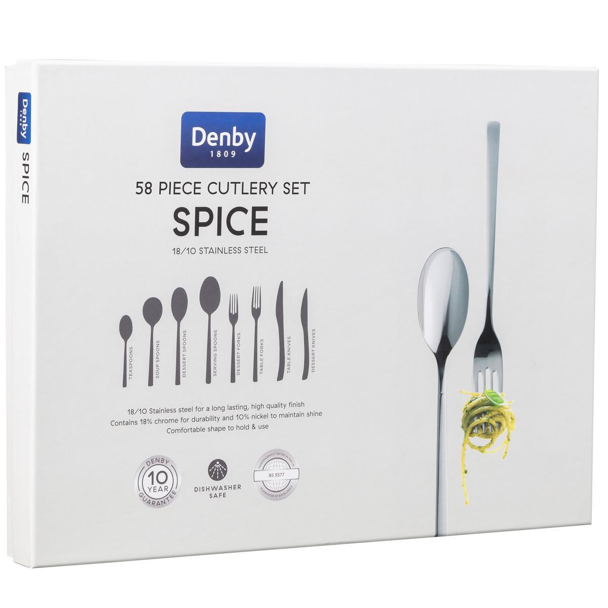 Denby Spice 58 Piece Cutlery Set
