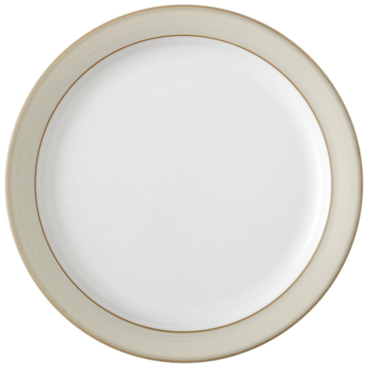 Denby Linen Set 2 Tazze Da Tè Con Piattini - Gres Fatto A Mano Inghilterra, Adatto A Microonde E Lavastoviglie, 200ml