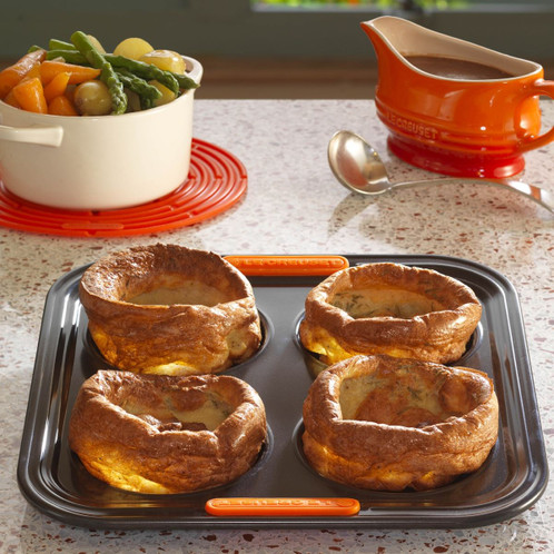 Le Creuset Toughened Non-Stick 4 Cup Yorkshire Pudding Tray