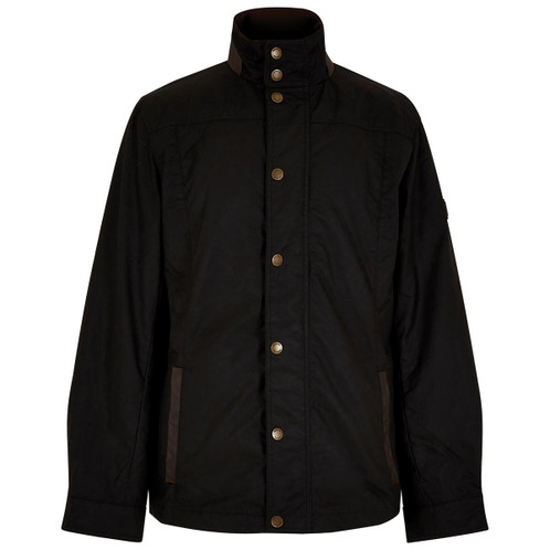 Black Dubarry Mens Carrickfergus Waxed Jacket