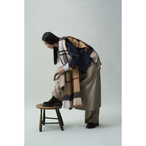 Gardenia Tartan Barbour Womens Blair Tartan Scarf