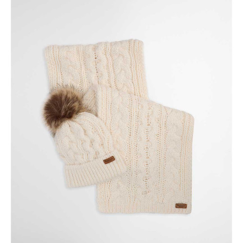 Cloud Barbour Womens Penshaw Beanie & Scarf Set