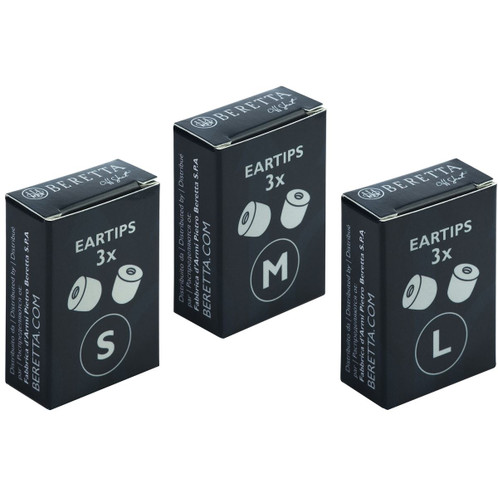 Black Beretta Mini Head Set Ear Tips