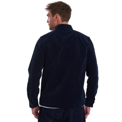 Barbour Mens Cord Overshirt Rear