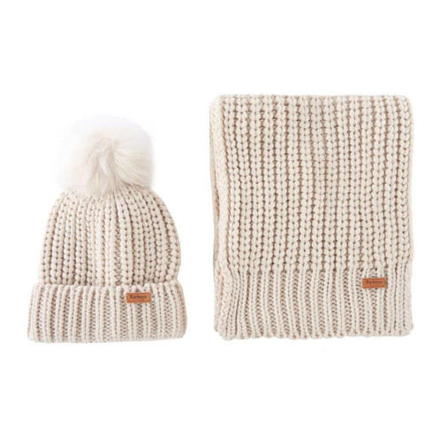 Pearl Barbour Womens Saltburn Beanie & Scarf Set