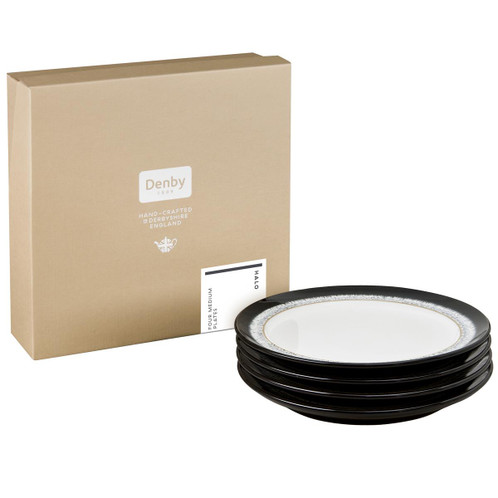 Denby Halo 4 Piece Medium Plate Set