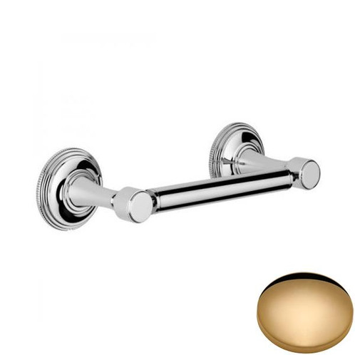 Non-Lacquered Brass Samuel Heath Style Moderne Double Post Toilet Roll Holder N6652