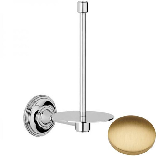 Brushed Gold Matt Samuel Heath Style Moderne Spare Toilet Roll Holder N6631