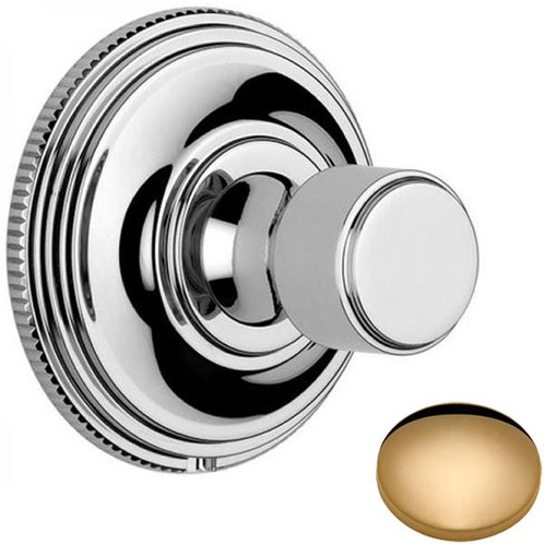 Non-Lacquered Brass Samuel Heath Style Moderne Ball Robe Hook N6632
