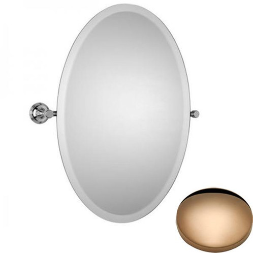 Antique Gold Samuel Heath Style Moderne Oval Tilting Mirror L6746-XL